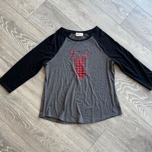 True North Super Soft Deer Plaid Baseball Shirt